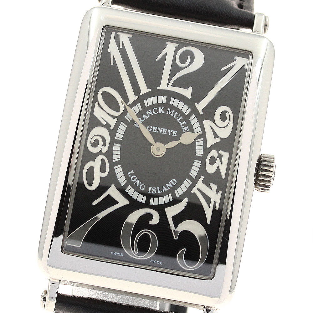 簡明直截レギオモンタヌス FRANCK MULLER 1002QZREL ロングアイランド 石英 メンズ 箱付き添い人_912401【中古】