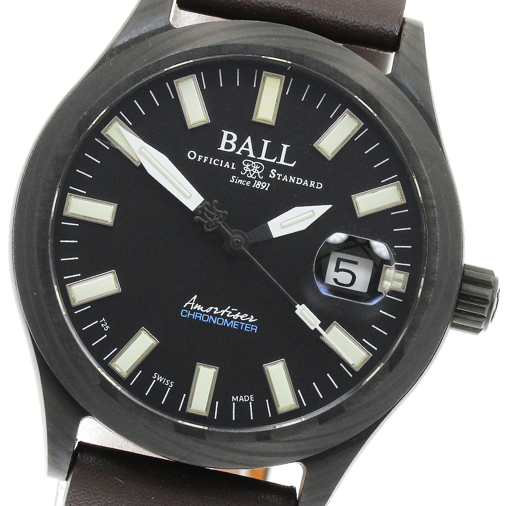 ボールウォッチ BALLWATCH NM3026C-L2CJ-BK エンジニア2I カーボライト デイト 自動巻き メンズ 美品 箱・保証書付き_913465【ev10】【中古】