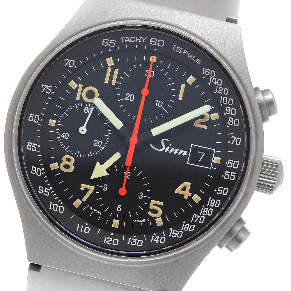 ジン Sinn 144 Ti クロノグラフ デイデイト 自動巻 911380_1.jpg