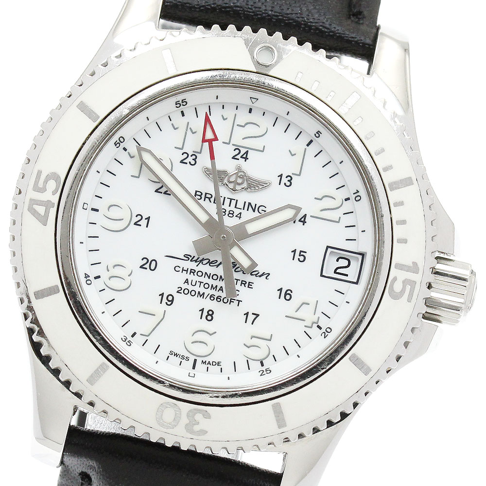 ブライトリング BREITLING A17312 スーパーオーシャン2 36 デイト 自動巻き レディース _912348【中古】