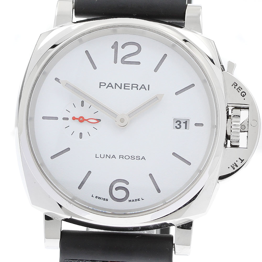 パネライ PANERAI PAM01381 ルミノール ドゥエ ルナ・ロッサ デイト スモールセコンド 自動巻き メンズ 良品 箱・保証書付き_912735【中古】|CLOSER