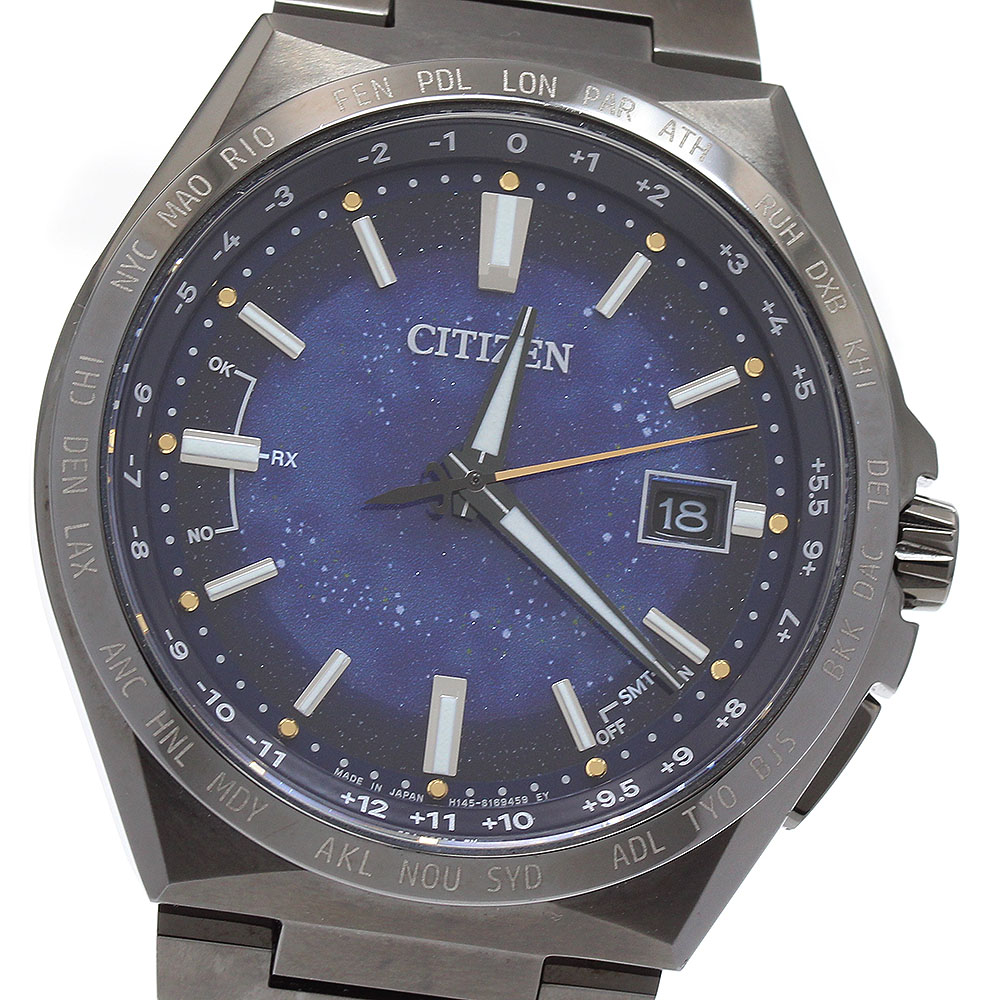 シチズン CITIZEN CB0219-50L/H145-S123704 アテッサ コズミックブルーコレクション チタニウム技術50周年記念 ソーラー電波 美品 _909886【ev10】【中古】 44,431円