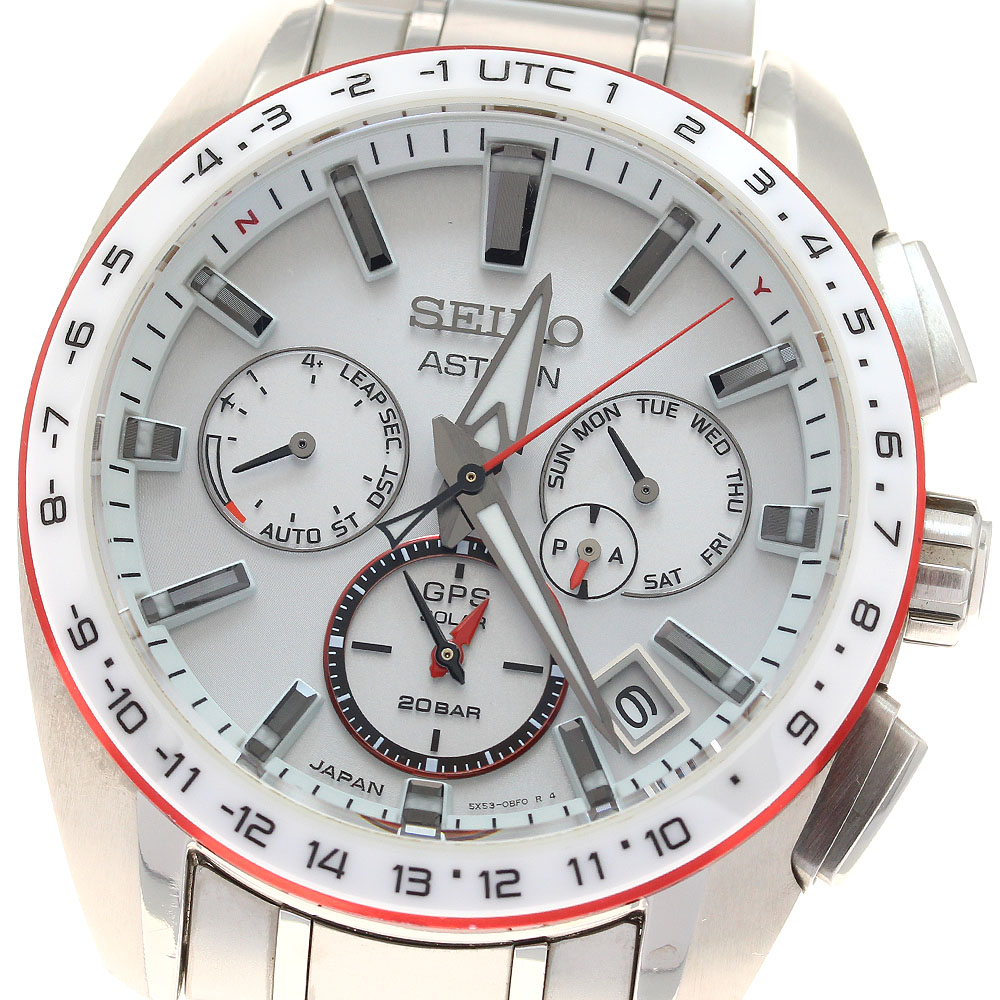 セイコー SEIKO SBXC091/5X53-0BH0 アストロン 世界的伝達ルート 運動競技 5X 国境なきお医者さん団 ソーラー電磁波 メンズ 箱・御墨付き付き添い人_911771【電子ボルト15】【中古】