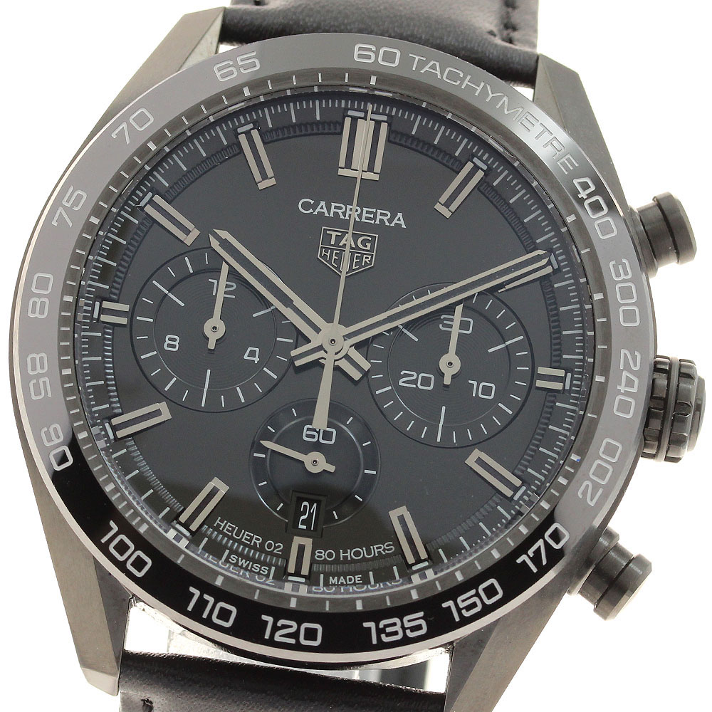 タグホイヤー TAG HEUER CBN2A1G カレラ キャリバー ホイヤー02 ジャパン 黒いこと～版 300本押さえる 自動小銃一巻き メンズ 極美品 _914372【中古】