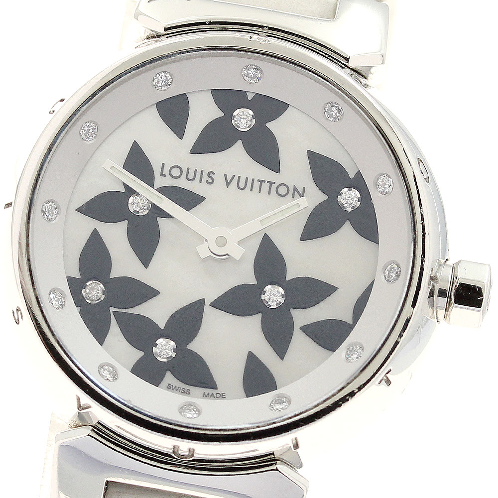 ルイ・ヴィトン LOUIS VUITTON Q121I タンブール ラブリーダイヤモンド クォーツ レディース _911251【ev10】【中古】