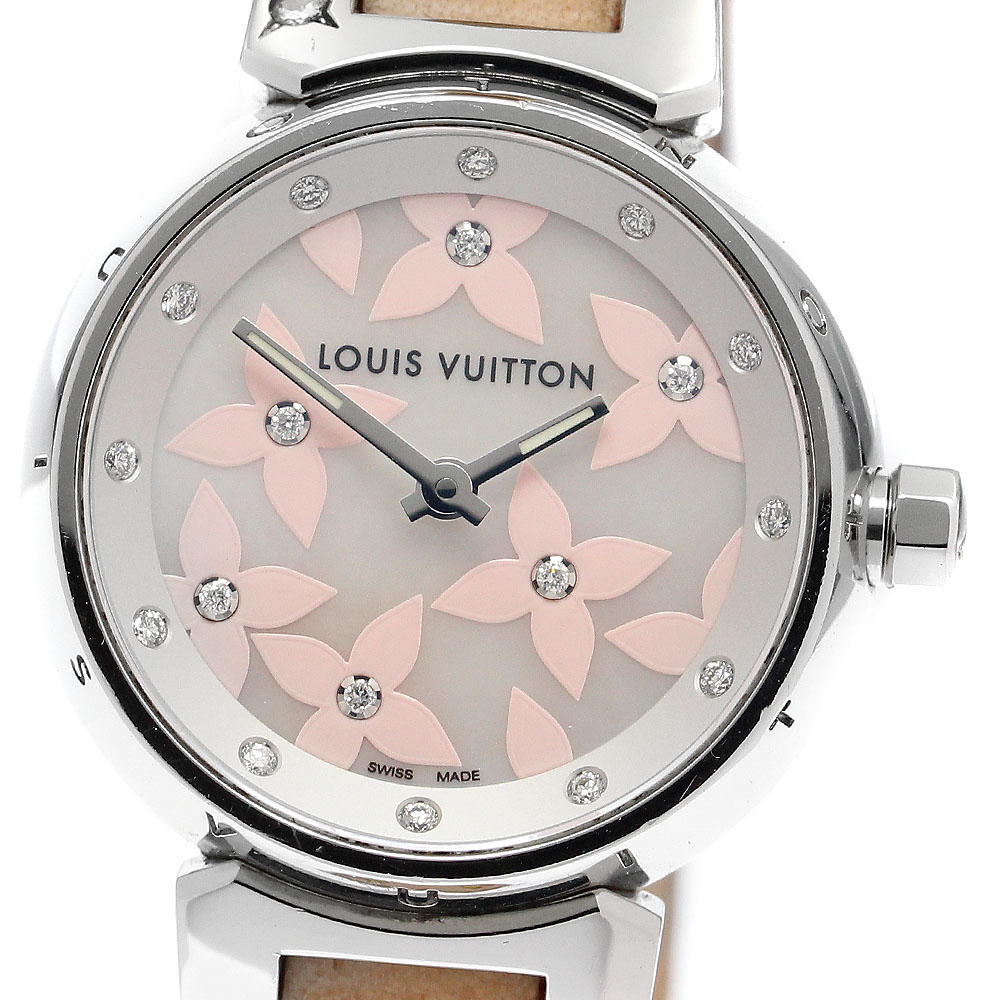 ルイ・ヴィトン LOUIS VUITTON Q121H タンブール ラブリーダイヤ クォーツ レディース 良品 _912486【ev10】【中古】 80,586円