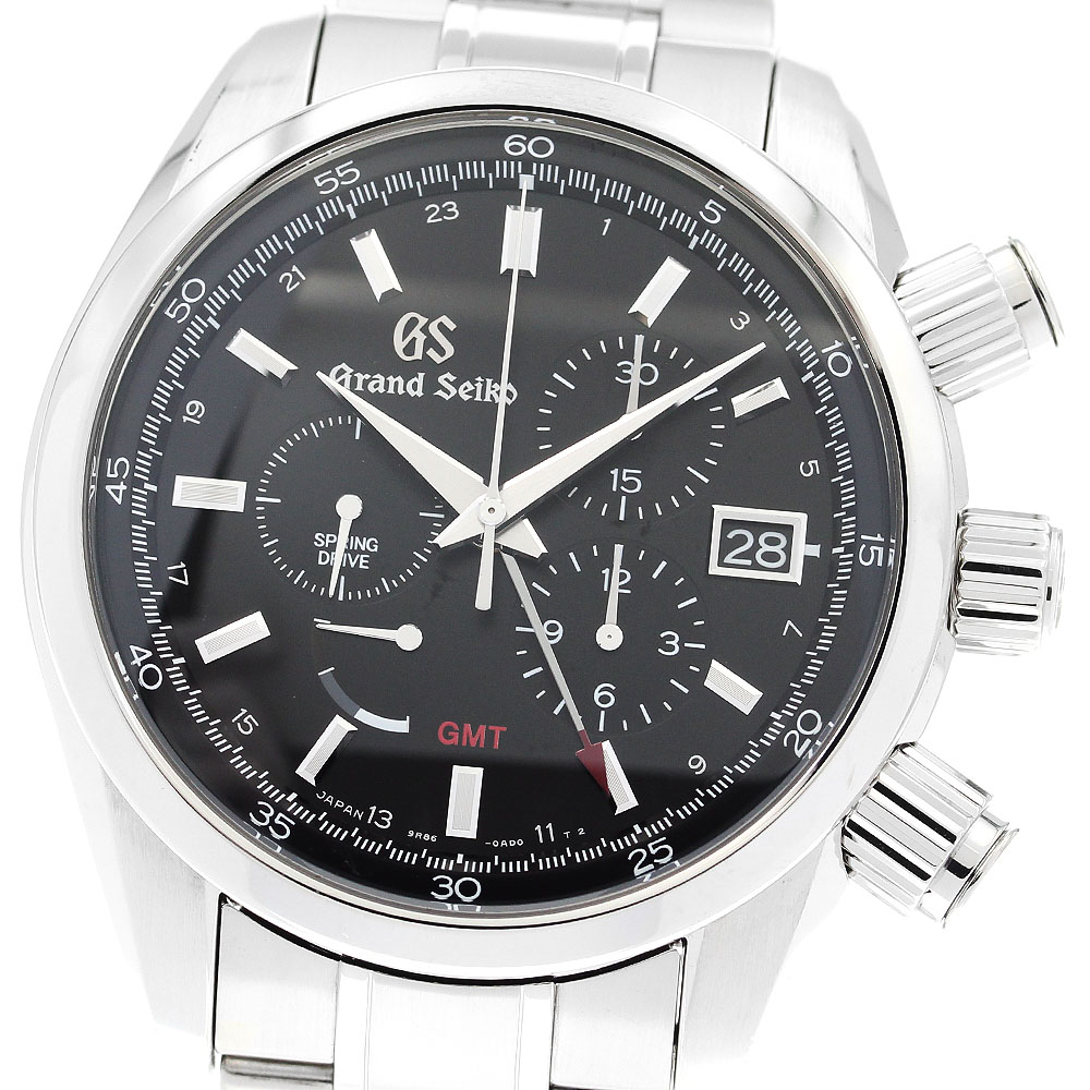 セイコー SEIKO SBGC203/9R86-0AA0 グランドセイコー GMT スプリングドライブ スプリングドライブ メンズ 良品 箱・保証書付き_912574【中古】