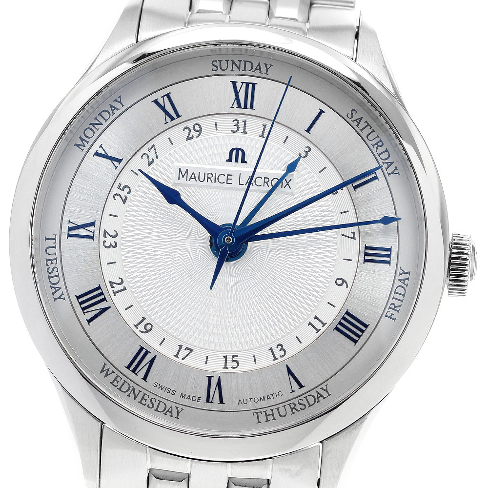 モーリスラクロア MAURICE LACROIX MP6507-SS002-110 御師匠さん天下太平 言い慣わし デイデイト 自動小銃一巻き メンズ 美品 _910727【電子ボルト15】【中古】
