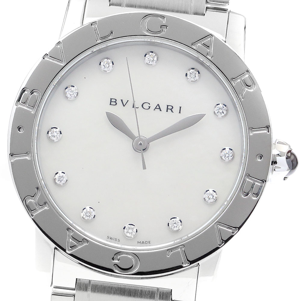 ブル小峡谷 BVLGARI BBL33S ブルガリブルガリ 12P金剛石 自動小銃一巻き ボーイズ _911543【電子ボルト15】【中古】