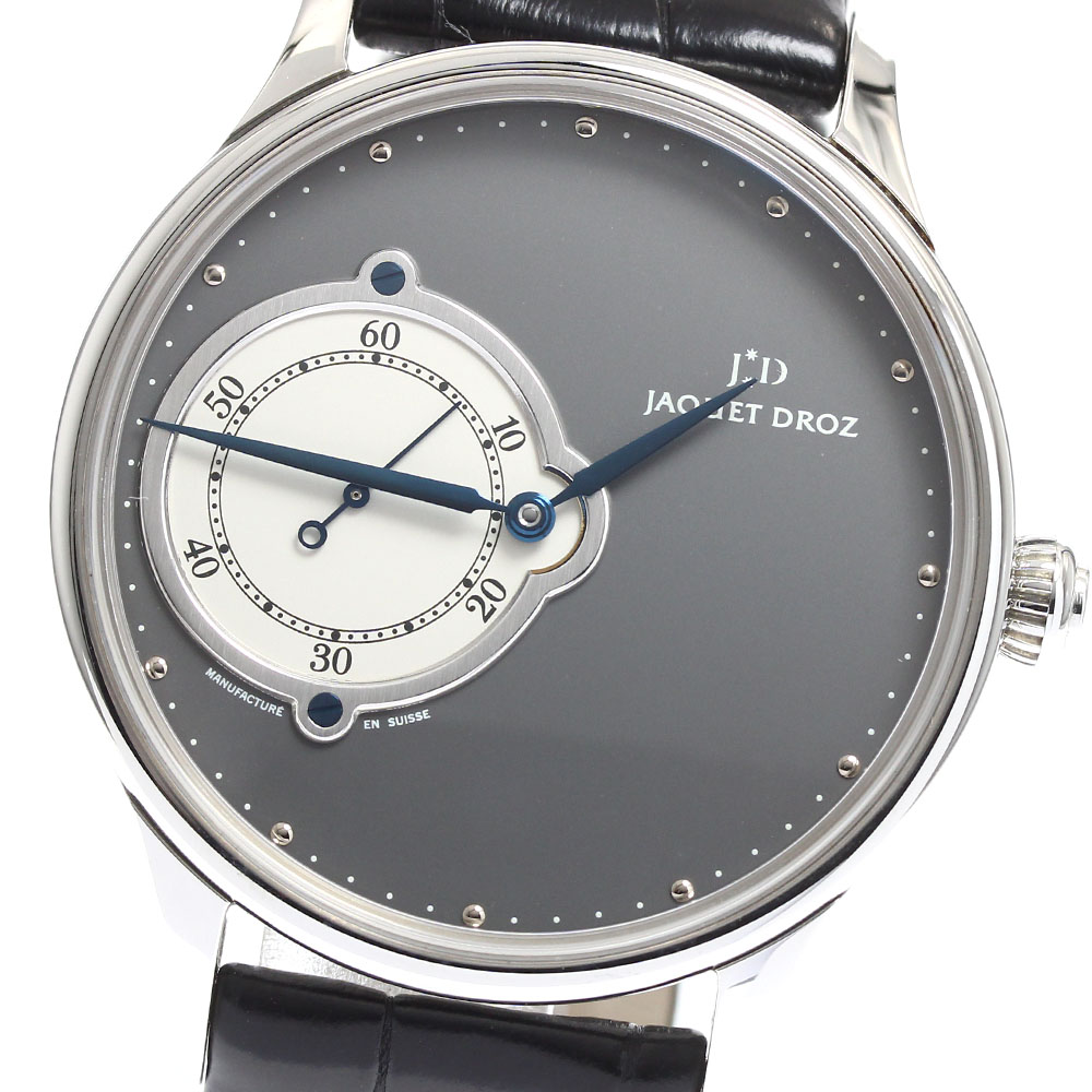 ジャケドロー JAQUET DROZ J017034201 グラン 絨毛 ミ編み物 リミテッド 自動小銃一巻き メンズ _913562【中古】 腕時計-メンズ腕時計