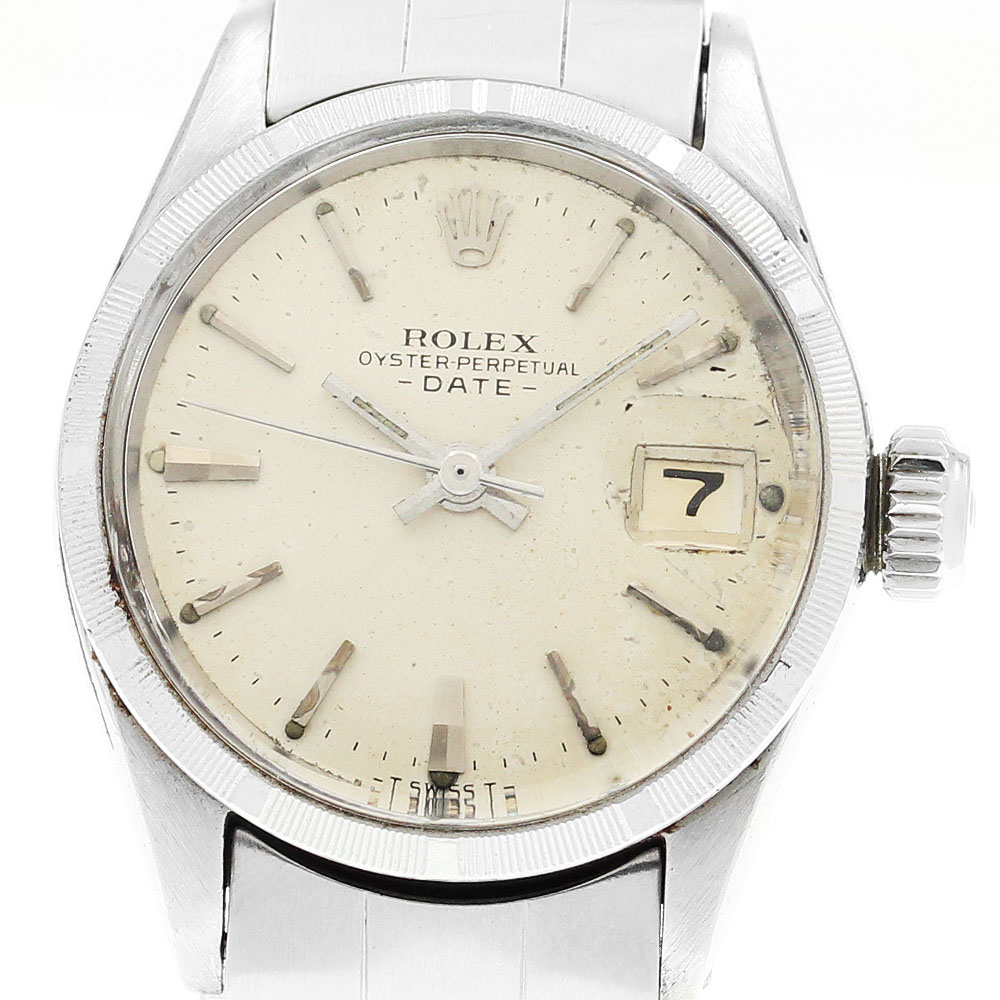 ロレックス ROLEX 6519 オイスターパーペチュアルデイト cal.1161 自動巻き レディース 保証書付き_910947【ev10】【中古】 137,610円