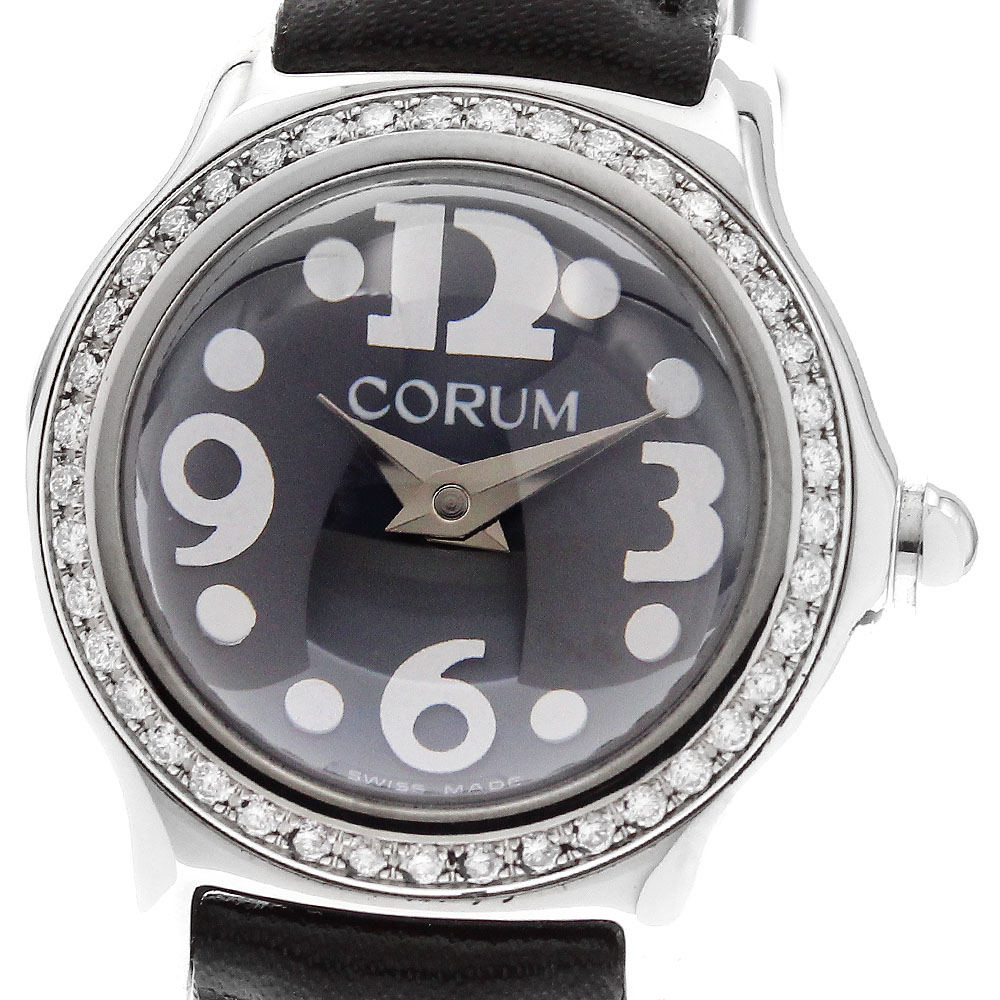 訳あり コルム CORUM 101.151.47 砂上の楼閣 ダイヤベゼル 石英 レディース _914276【中古】