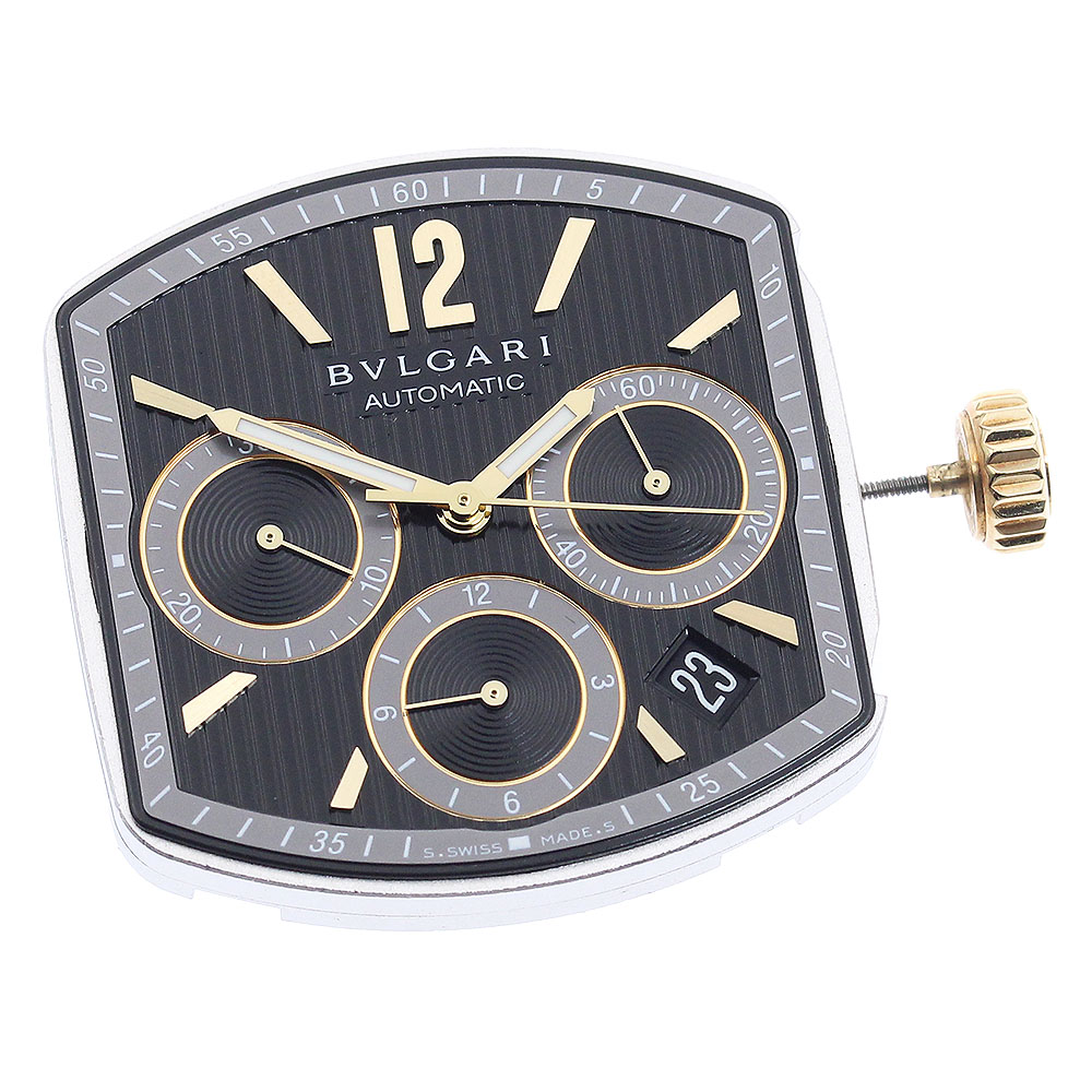 ブルガリ BVLGARI ムーブメント クロノグラフ Cal.080-TEEB 自動巻き メンズ 美品 _I-100【中古】
