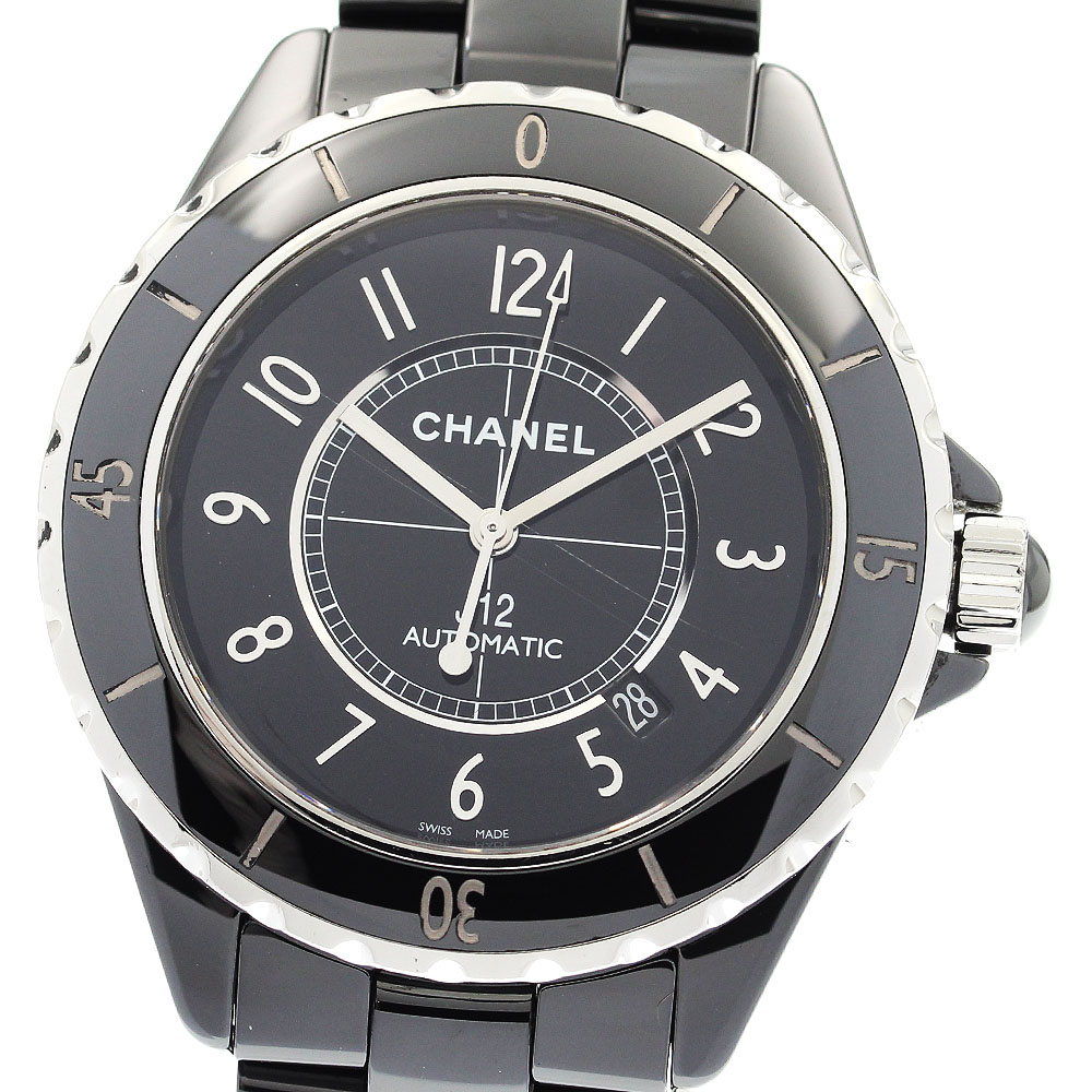 シャネル CHANEL H2980 J12 42MM ブラックセラミック 自動巻き メンズ _914525【中古】