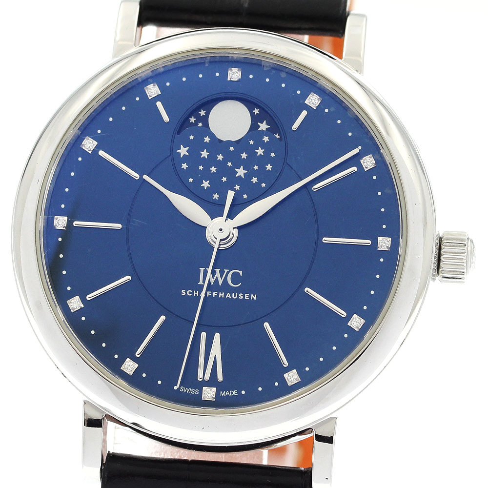 IWC SCHAFFHAUSEN IW459006 ポートフィノ お月さま位相角37 ローレウス 運動競技 フォーグッド 自動小銃一巻き ボーイズ 良品 お墨付き付き添い人_916294【中古】