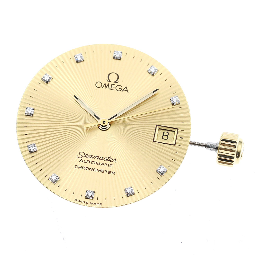 オメガ OMEGA シーマスター デイト 11Pダイヤ cal.1109 ムーブメント 自動巻き メンズ _I-57【中古】