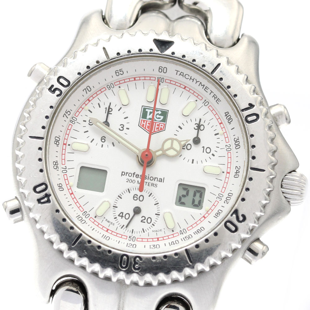 訳あり タグホイヤー TAG HEUER CG1111-0 セル クロノグラフ クォーツ メンズ _913632【ev15】【中古】