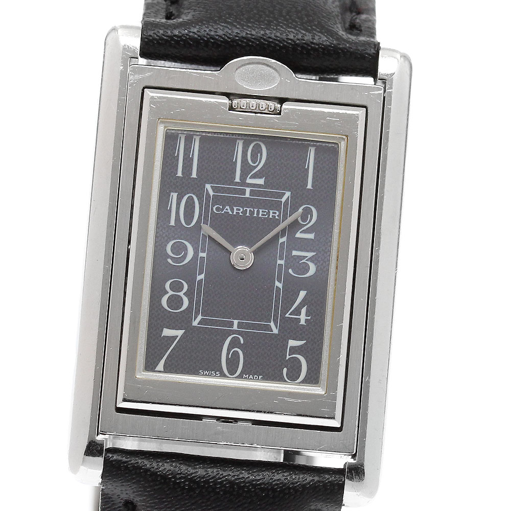 カルティエ CARTIER W1016730 タンクバスキュラント 石英 ボーイズ _910129【中古】