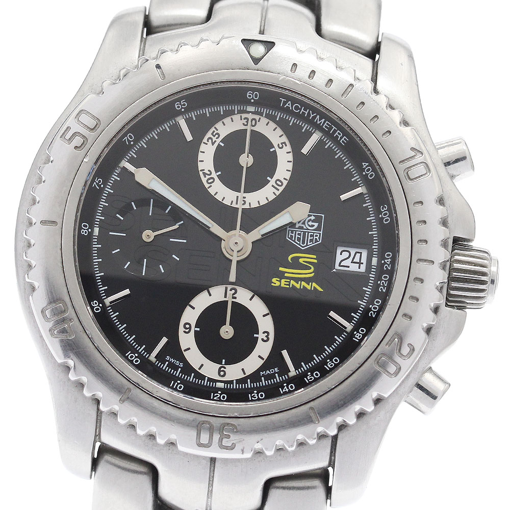 タグホイヤー TAG HEUER CT5114 リンク アイルトン・セナ クロノグラフ 自動巻き メンズ _913627【中古】