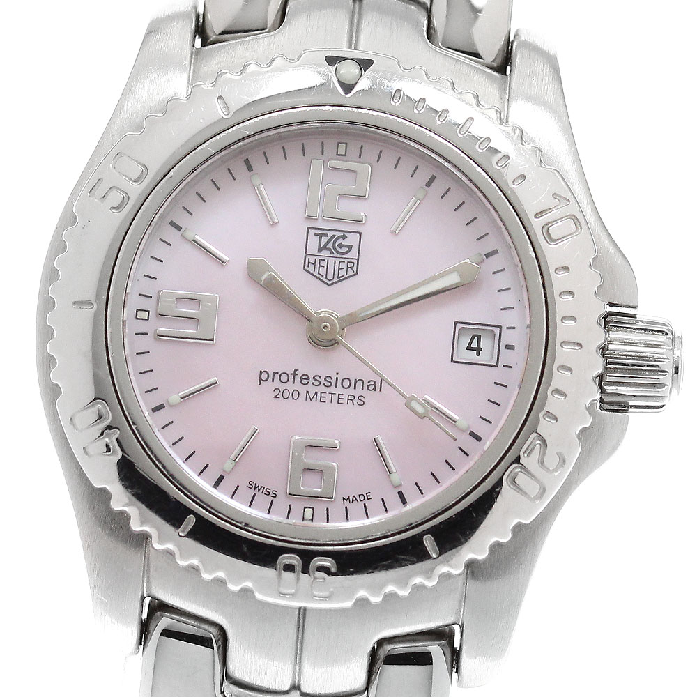 タグホイヤー TAG HEUER WT141F リンク デイト クォーツ レディース 保証書付き_917325【ev10】【中古】