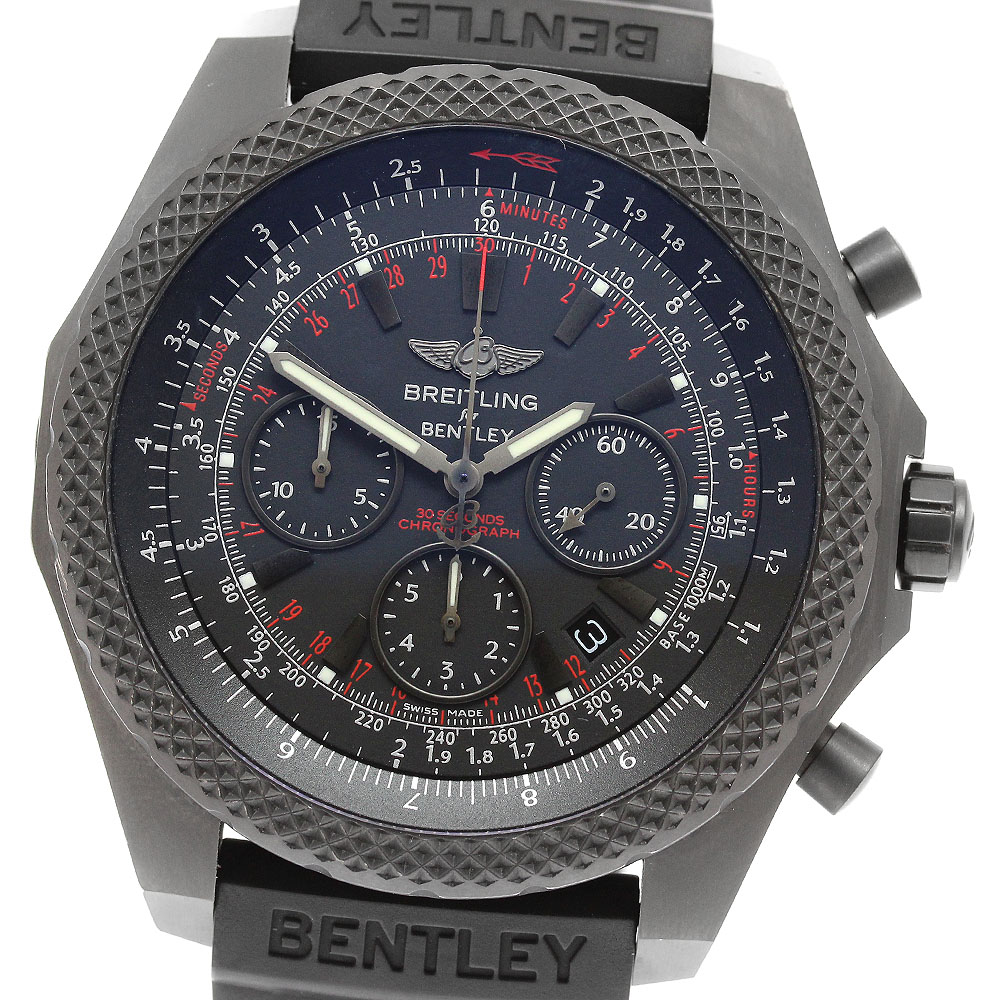 ブライトリング BREITLING V25367 ベントレー ライトボディ ミッドナイトカーボン 限定1000本 自動巻き メンズ 内箱・保証書付き_917316【中古】
