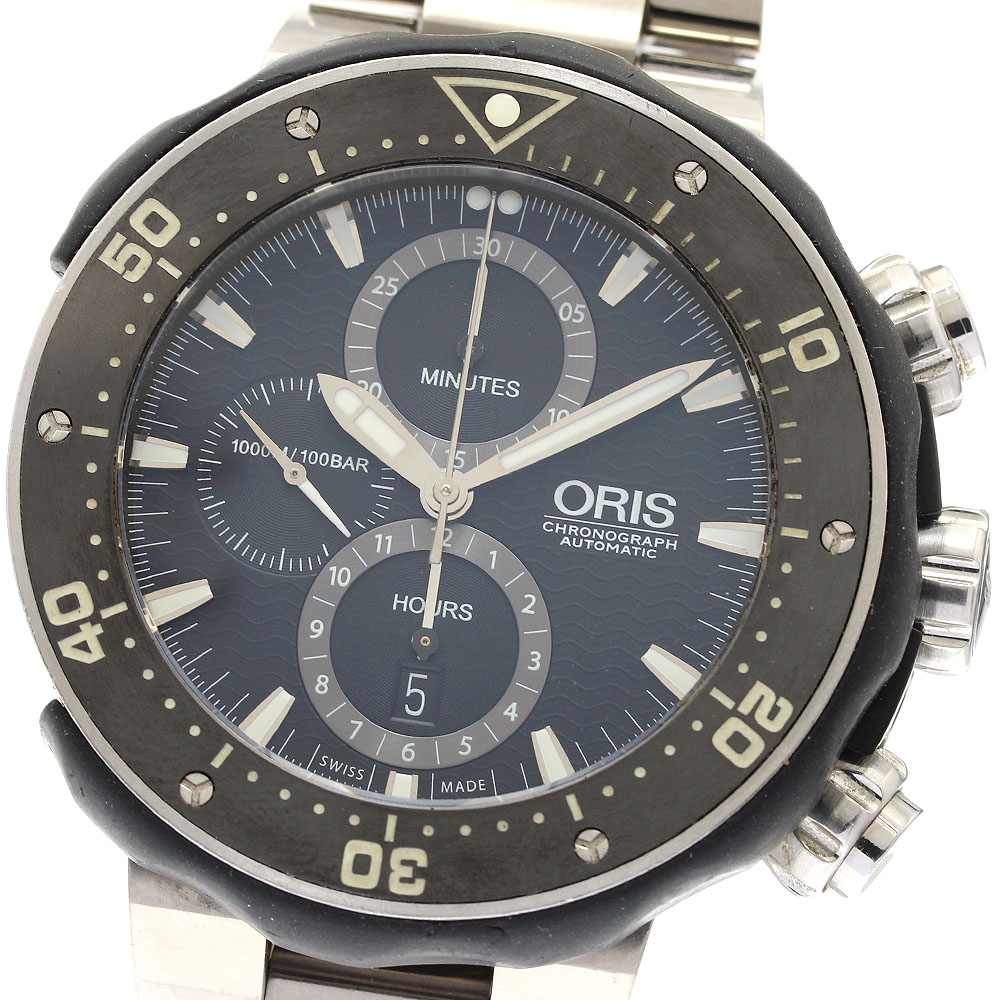 オリス ORIS 7683 プロダイバー クロノグラフ 自動巻き メンズ _913600【ev15】【中古】|CLOSER