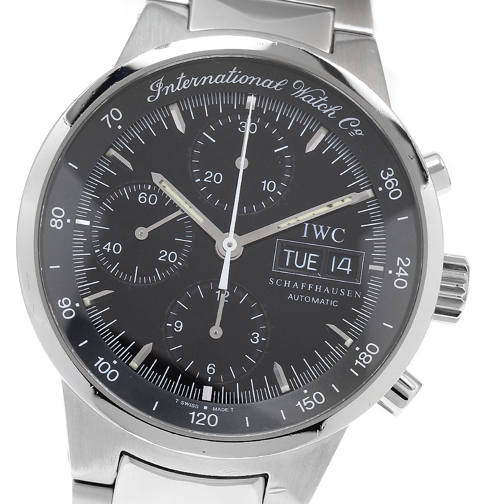 IWC IWC SCHAFFHAUSEN IW370708 GST クロノグラフ デイデイト 自動巻き メンズ 保証書付き_906936【中古】｜CLOSER