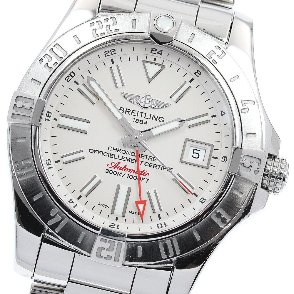 ブライト輪っか BREITLING A32390 アベンジャー2 GMT デイト 自動小銃一巻き メンズ 御墨付き付き添い人_917040【中古】
