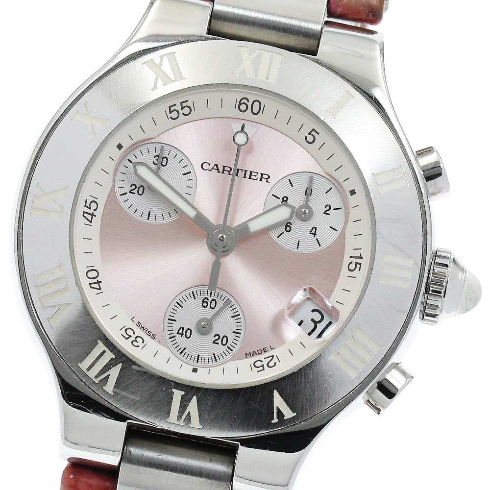 楽天市場】ベルト訳あり☆【CARTIER】カルティエ クロノスカフ  