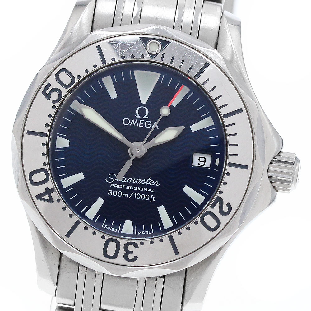 ジャンク オメガ OMEGA 2283.80 シーマスター 300 デイト クォーツ レディース _918440【中古】