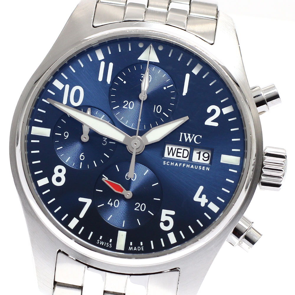 IWC IWC SCHAFFHAUSEN IW388102 パイロットウォッチ クロノグラフ 41 デイデイト 自動巻き メンズ 保証書付き_916516【中古】
