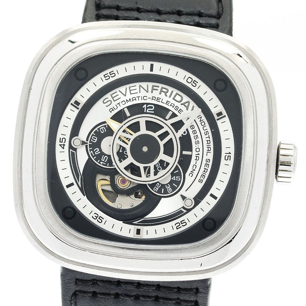セブンフライデー SEVENFRIDAY SF-P1B インダストリアルシリーズ 自動巻き メンズ _917460【中古】