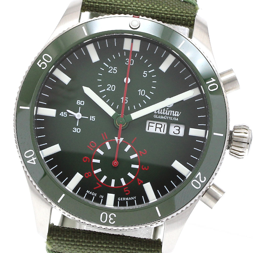 楽天市場】☆良品 保付【TUTIMA】チュチマ フリーガー クロノグラフ