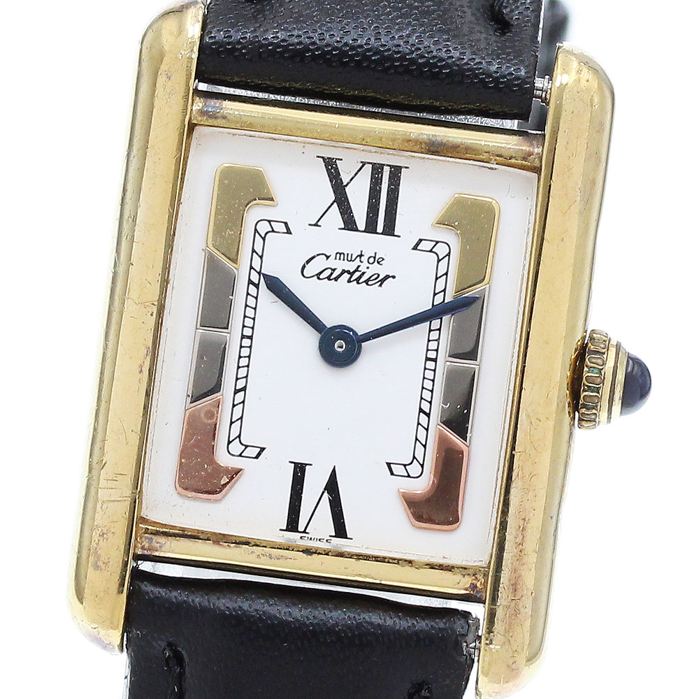 カ*ィ様 Cartier カルティエ マストタンク SM SV925 VERME カルティエ