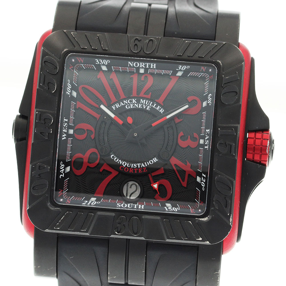 フランクミュラー FRANCK MULLER 10800SCDTGPG コンキスタドール コルテス グランプリ デイト 自動巻き メンズ 保証書付き_919153【中古】 207,900円
