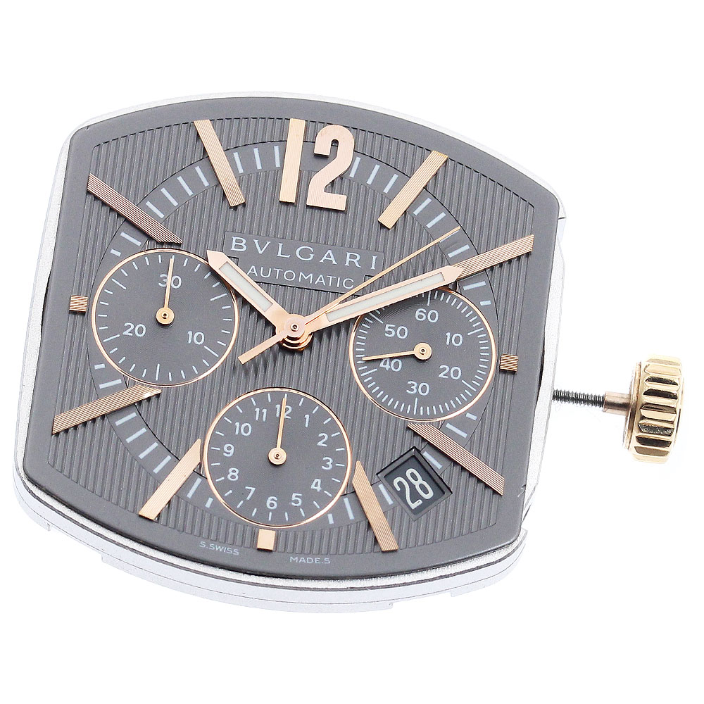 ブルガリ BVLGARI Cal.080-TEEL クロノグラフ ムーブメント 自動巻き メンズ 良品 _I-119【中古】