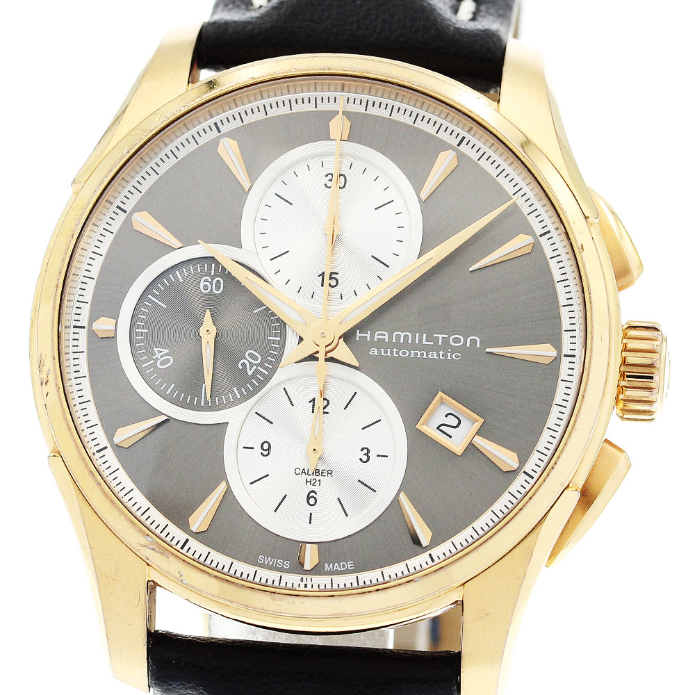 ハミルトン HAMILTON H325460 ジャズマスター クロノグラフ 自動巻き メンズ 保証書付き_919491【ev10】【中古】｜CLOSER