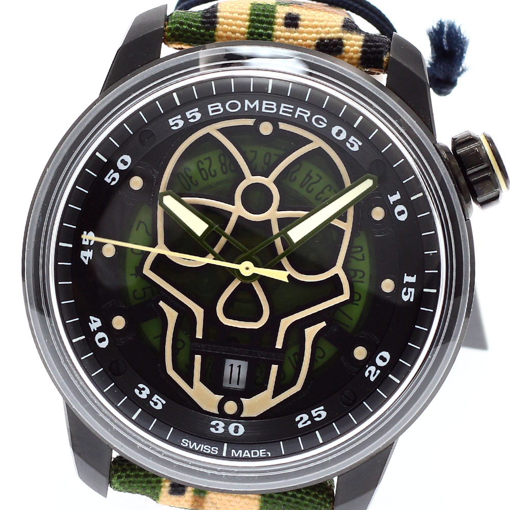 ボンバーグ BOMBERG CT43APBA.23-4.11 BB-01 スカル デイト 自動巻き メンズ 未使用品 箱・保証書付き_881480【ev15】【中古】