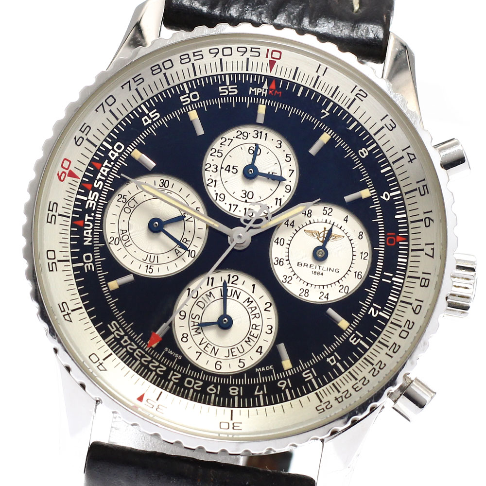 訳あり ブライトリング BREITLING A38022 ナビタイマー1461 クロノグラフ 1000本限定 自動巻き メンズ _913521【中古】