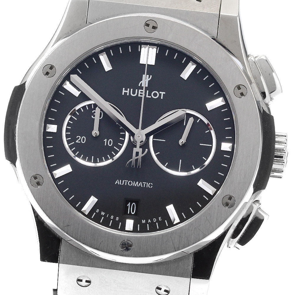 ウブロ HUBLOT 541.NX.1171.LR クラシック フュージョン クロノグラフ デイト 自動巻き メンズ 保証書付き_915287【中古】