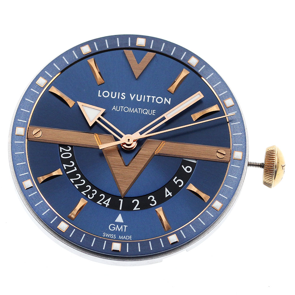 ルイ・ヴィトン LOUIS VUITTON GMT ムーブメント Cal.2893.2 自動巻き メンズ 美品 _I-225【中古】