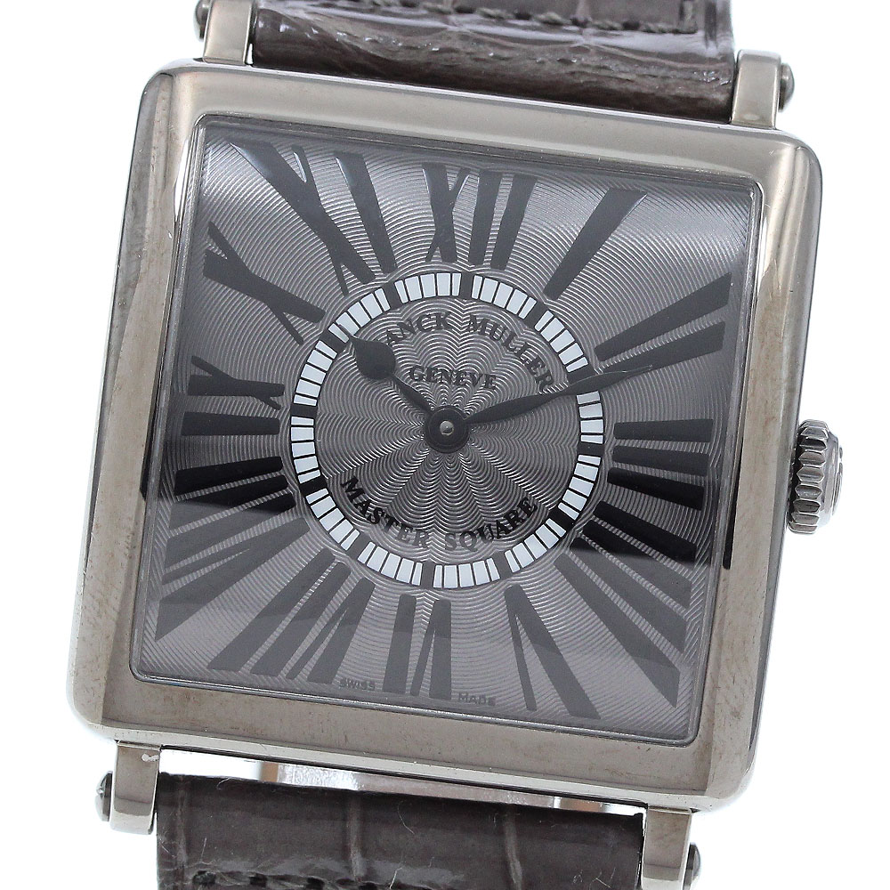 フランクミュラー FRANCK MULLER 6002MQZF マスタースクエア クォーツ ボーイズ 保証書付き_920373【中古】