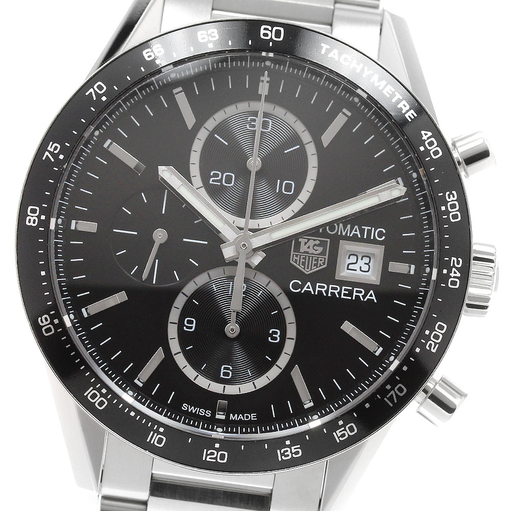 タグホイヤー TAG HEUER CV201AL-1 カレラ クロノグラフ デイト 自動巻き メンズ 良品 箱付き_919001【ev15】【中古】|CLOSER