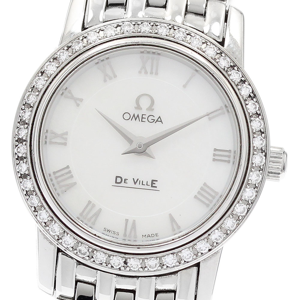 オメガ OMEGA 4575.71 デビル プレステージ ダイヤベゼル クォーツ レディース _920743【中古】 108,900円