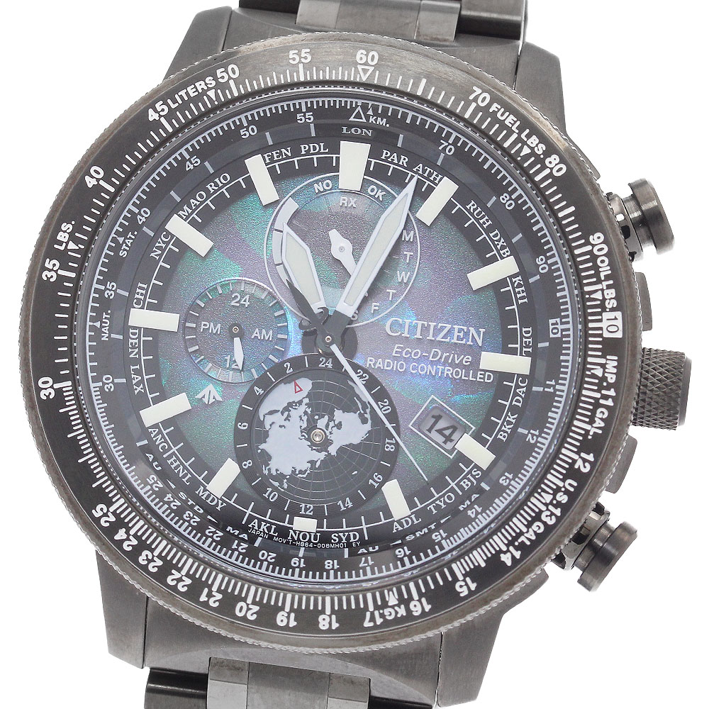 シチズン CITIZEN BY3005-56E/H864-006M004 プロマスター SKY LAYERS of TIME 100周年限定 ソーラー電波 極美品 箱・保証書付き_921139【中古】｜CLOSER