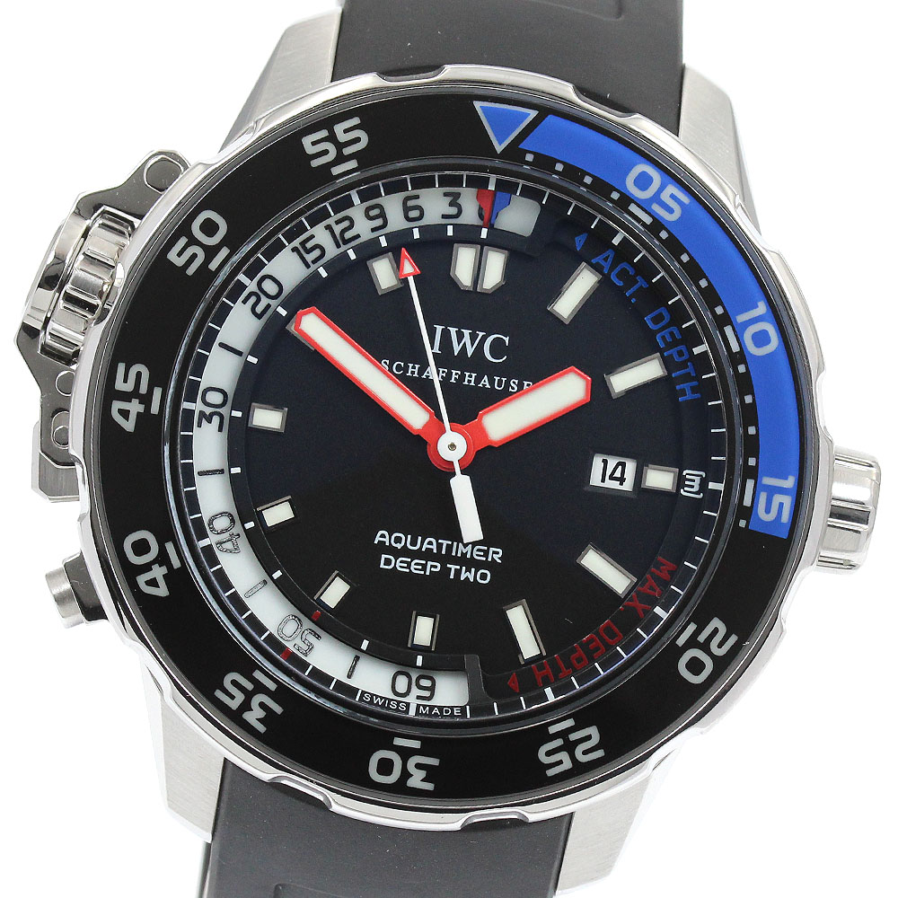 IWC IWC SCHAFFHAUSEN IW354702 アクアタイマー ディープツー デイト 自動巻き メーカーOH済み メンズ 良品 _847606【中古】|CLOSER