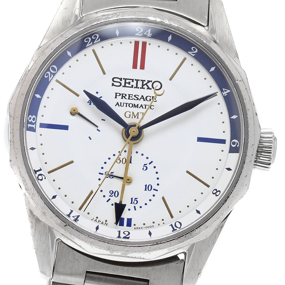 セイコー SEIKO SARF015/6R64-00F0 プレサージュ 綿津見旅行家 飛鳥2協調主義青写真 制限事項200本 自動小銃一巻き メンズ _918926【中古】