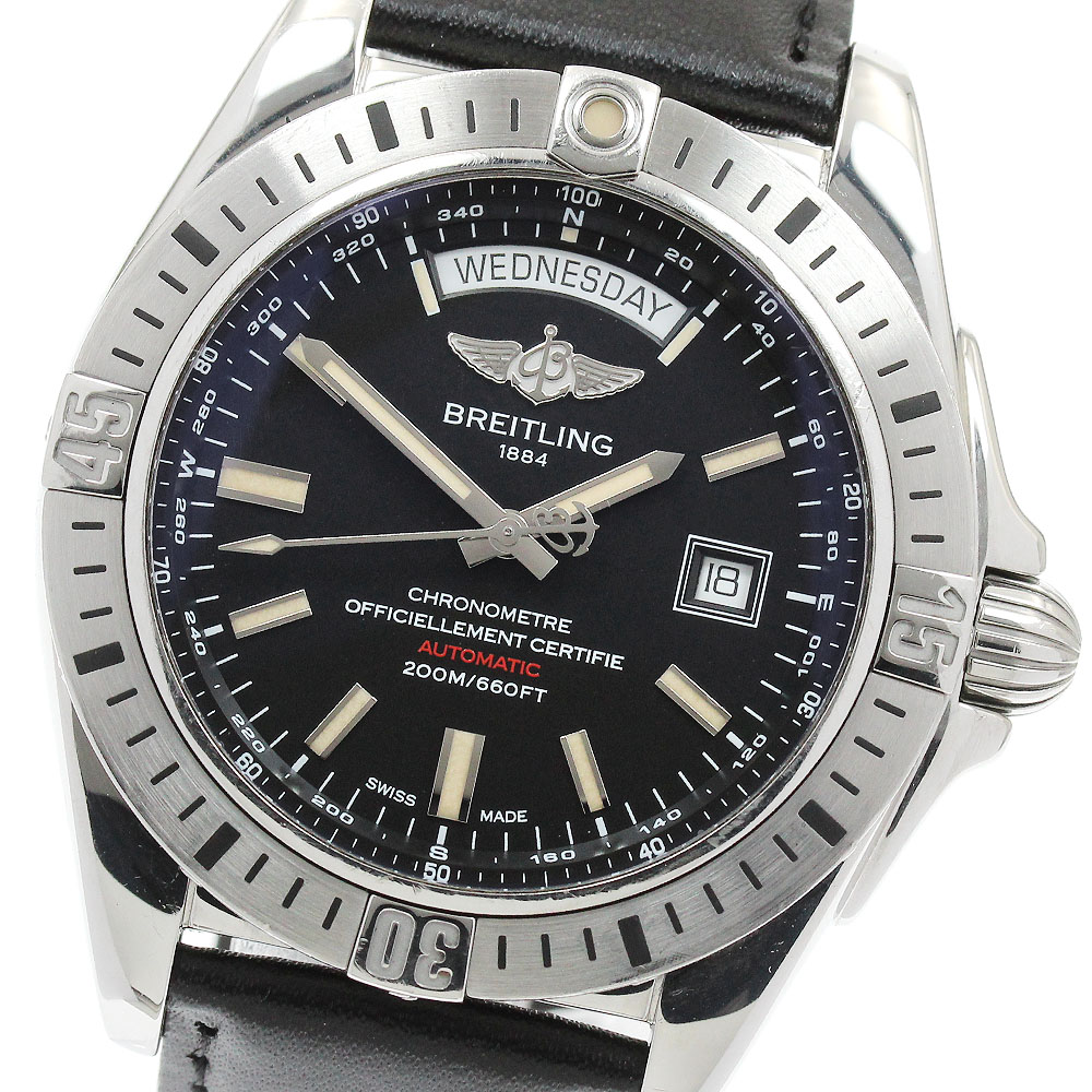 ブライトリング BREITLING A45320 ギャラクティック44 デイデイト 自動巻き メンズ _920841【中古】|CLOSER
