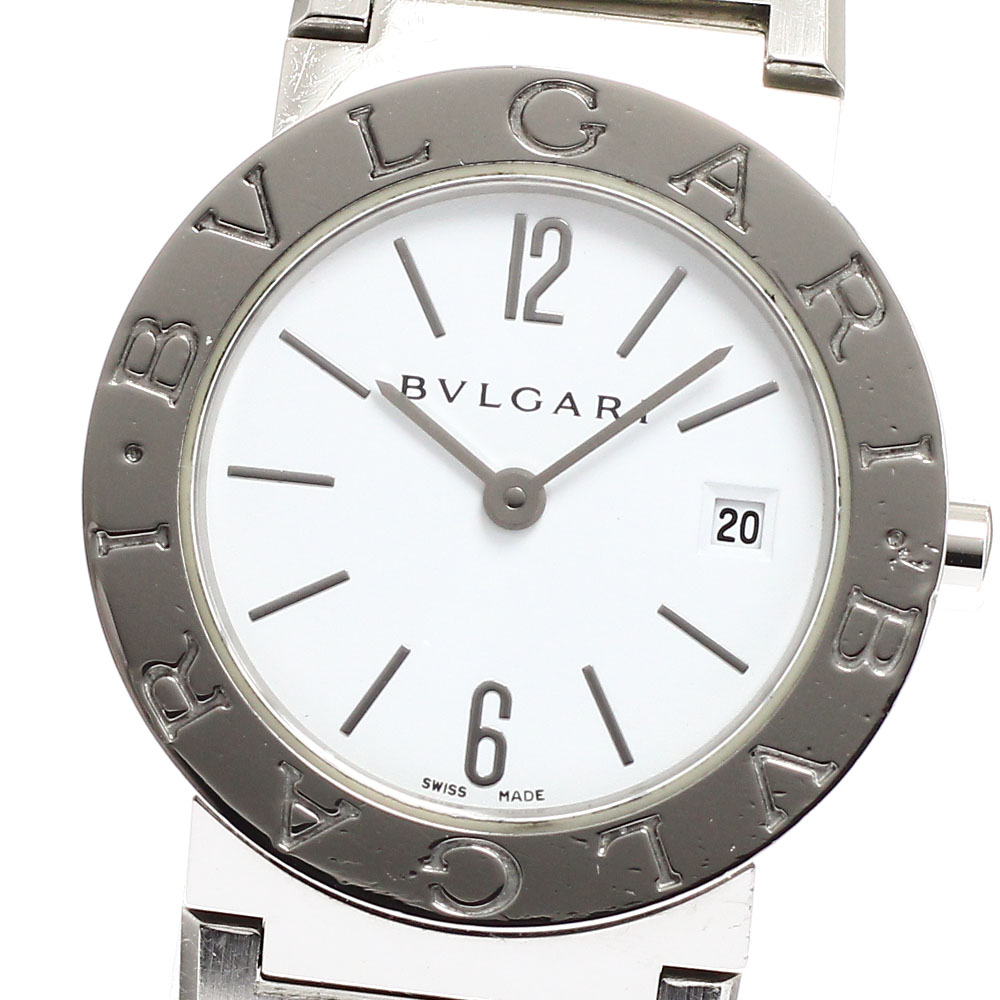 ブル小峡谷 BVLGARI BB26SS ブルガリブルガリ デイト 石英 レディース _910427【中古】