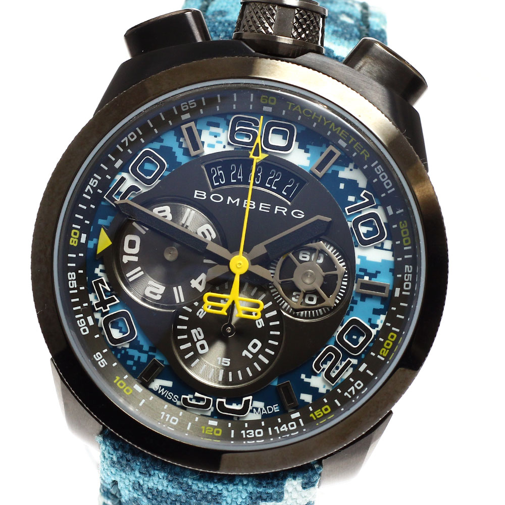 ボンバーグ BOMBERG BS45CHPGM.035.3 BOLT-68 カモフラージュ クロノグラフ デイト クォーツ メンズ 未使用品 箱・保証書付き_881524【ev20】【中古】|CLOSER